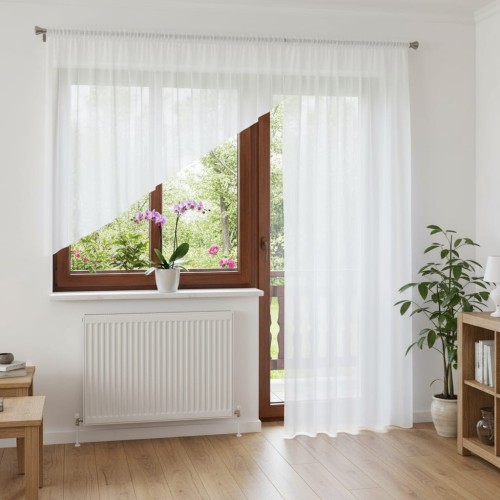 S63 - Firany na okno balkonowe z taśmą 300 x 160 cm, 200 x 250 cm .jpeg
