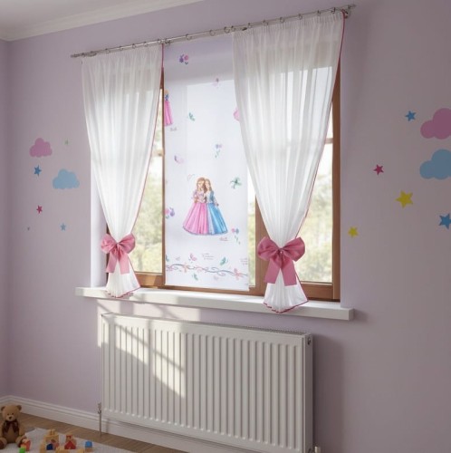 Gotowa firanka dla dzieci z panelem PRINCESSA 1 (.jpeg